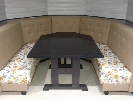 CUSTOM BOOTH AND TABLE