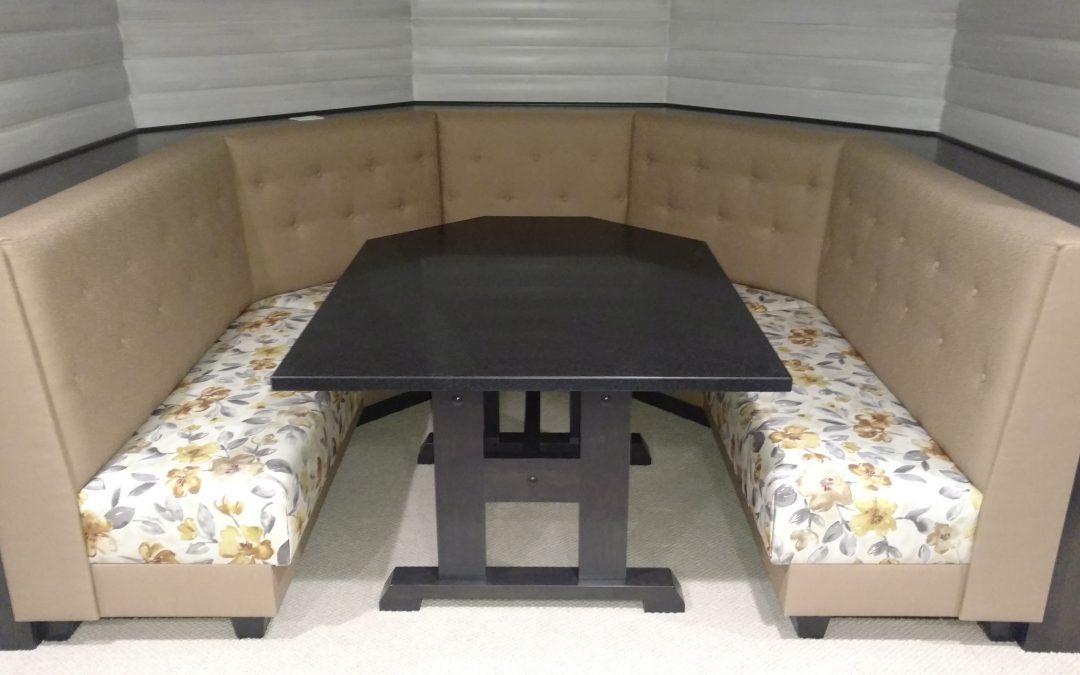 CUSTOM BOOTH AND TABLE